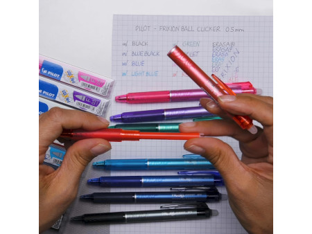 PILOT Stylo roller FRIXION BALL CLICKER 05, rouge