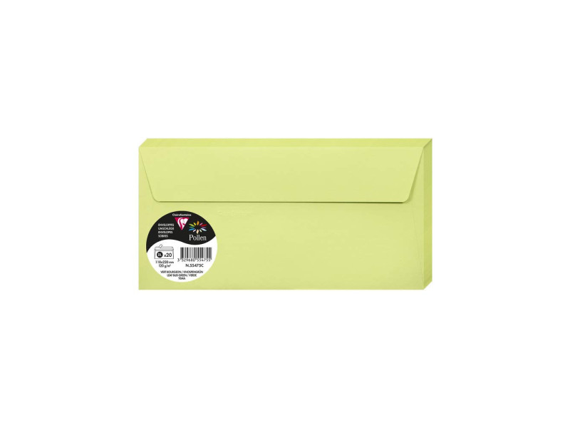 Pollen by Clairefontaine Enveloppes DL, vert bourgeon