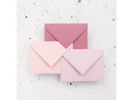 Pollen by Clairefontaine Enveloppes 75 x 100 mm, rose dragée