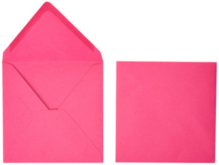 Pollen by Clairefontaine Enveloppes 140 mm, rose fuchsia