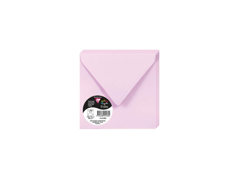 Pollen by Clairefontaine Enveloppes 140 mm, rose dragée