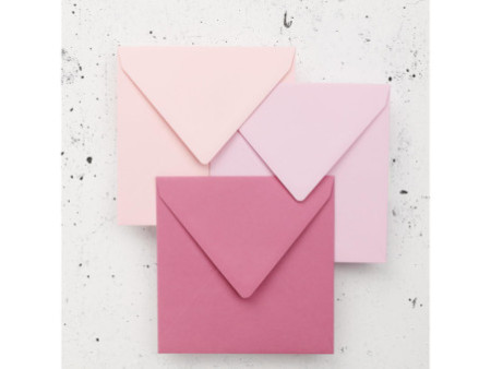 Pollen by Clairefontaine Enveloppes 140 mm, rose dragée