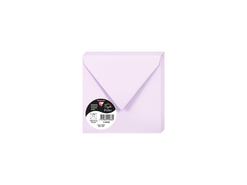 Pollen by Clairefontaine Enveloppes 140 mm, lilas