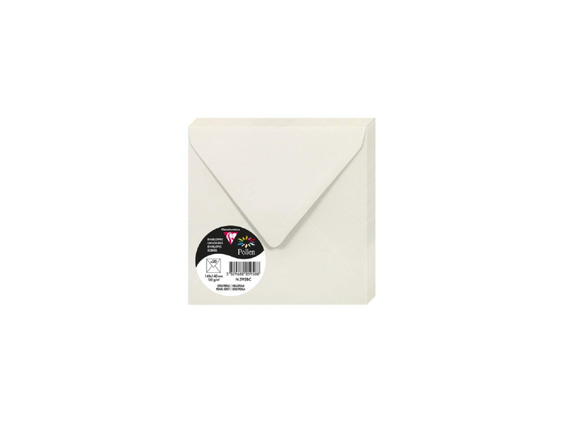 Pollen by Clairefontaine Enveloppes 140 mm, gris perle