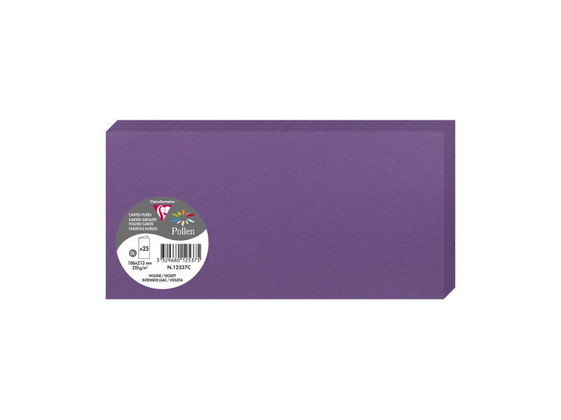 Pollen by Clairefontaine Carte double DL, violine