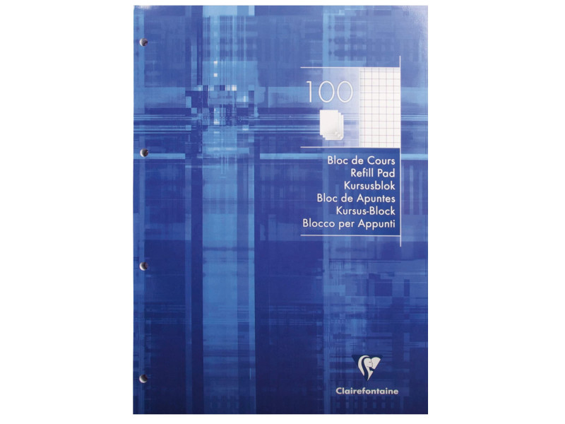 Clairefontaine Bloc de cours, A4, quadrillé 5x5, 200 pages