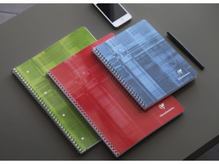 Clairefontaine Cahier spiralé, A4, ligné avec marge,