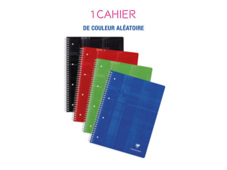Clairefontaine Cahier spiralé, A4, uni, 160 pages