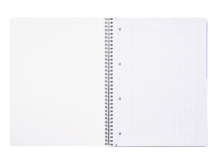 Clairefontaine Cahier DUOBOOK, A4, mi-quadrillé mi-ligné