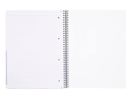 Clairefontaine Cahier DUOBOOK, A4, mi-quadrillé mi-ligné