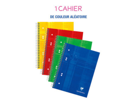 Clairefontaine Cahier spiralé, A5, quadrillé 5x5, 160 pages