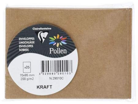 Pollen by Clairefontaine Carte kraft, 70 x 95 mm