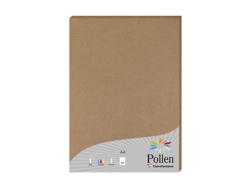 Pollen by Clairefontaine Papier kraft, A4, naturel, 210 g/m2