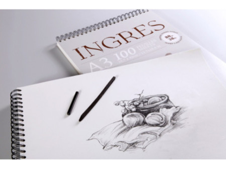 Clairefontaine Bloc papier dessin 'INGRES', 130 g/m2