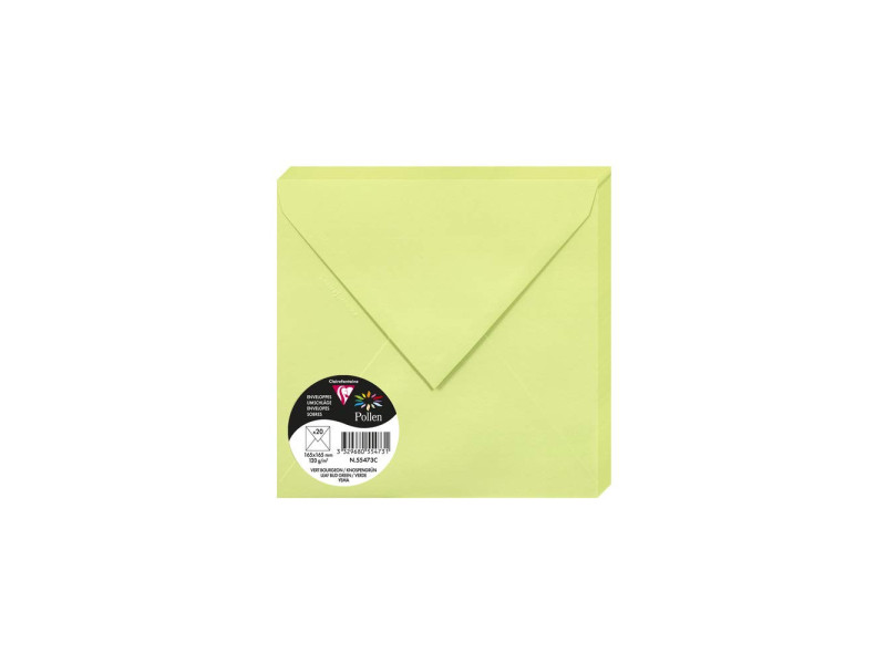 Pollen by Clairefontaine Enveloppes 165 mm, vert bourgeon