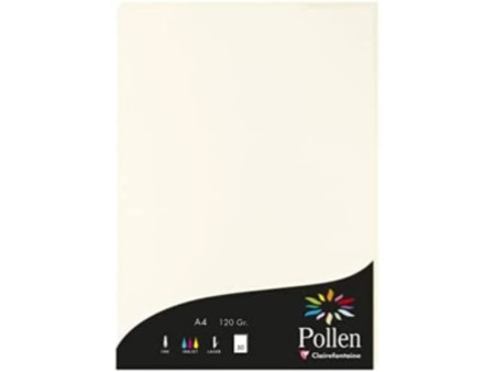 Pollen by Clairefontaine Papier A4, blanc naturel