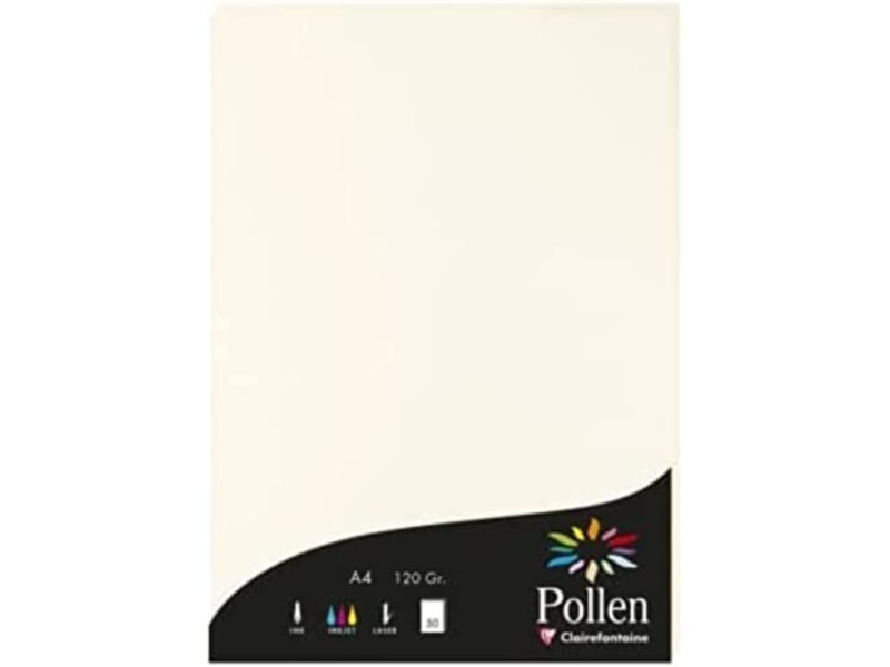 Pollen by Clairefontaine Papier A4, blanc naturel