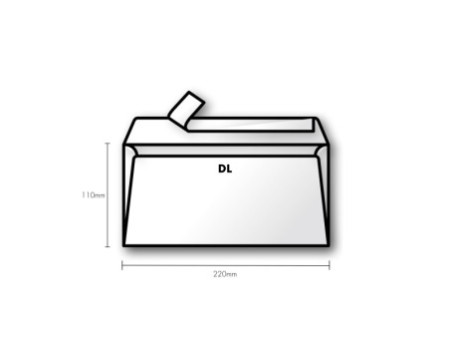 Pollen by Clairefontaine Enveloppes DL, blanc naturel