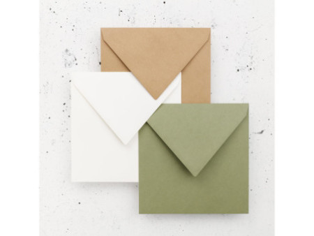 Pollen by Clairefontaine Enveloppes 165 mm, blanc naturel