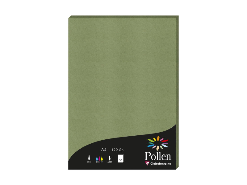Pollen by Clairefontaine Papier A4, vert sauge