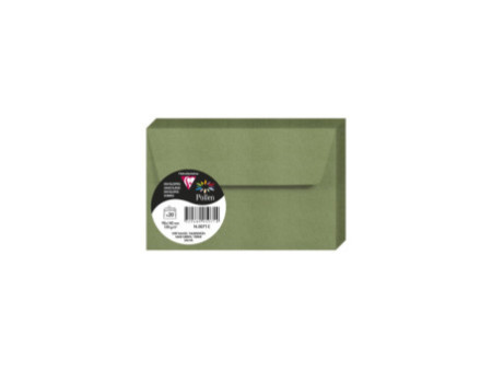 Pollen by Clairefontaine Enveloppes 90 x 140 mm, vert sauge