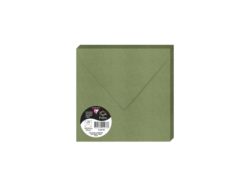 Pollen by Clairefontaine Enveloppes 165 mm, vert sauge