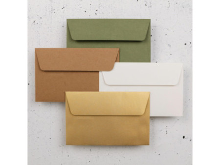 Pollen by Clairefontaine Enveloppes 90 x 140 mm, or