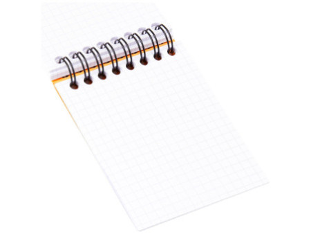 RHODIA Bloc spiralé No. 11, format A7, quadrillé 5x5, orange