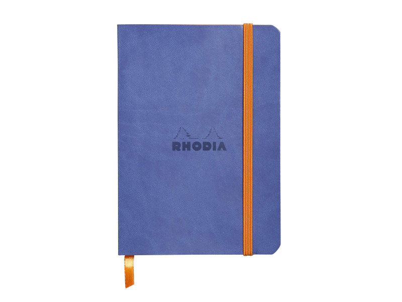 RHODIA Carnet souple RHODIARAMA, A6, ligné, bleu saphir