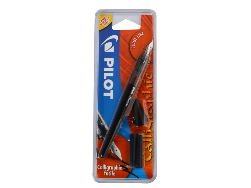 PILOT Stylo plume de calligraphie Plumix fin, corps noir