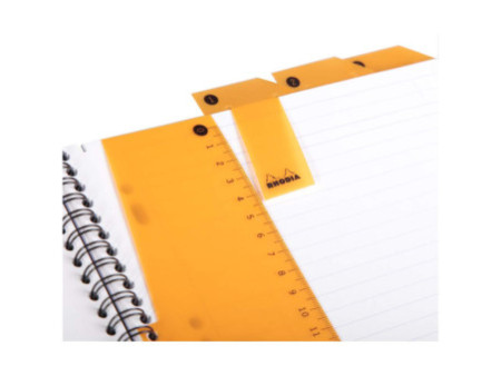 RHODIA Cahier à spirale 'Note Book', A4+, ligné, noir