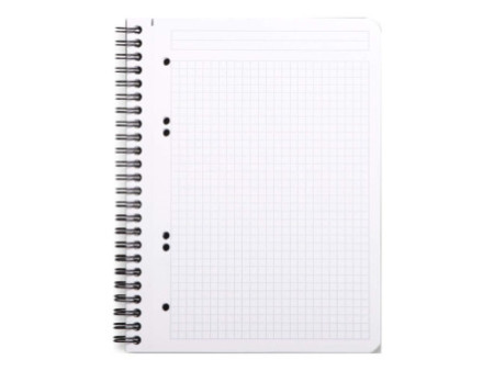 RHODIA Cahier à spirale 'Note Book', A5, quadrillé 5x5, noir