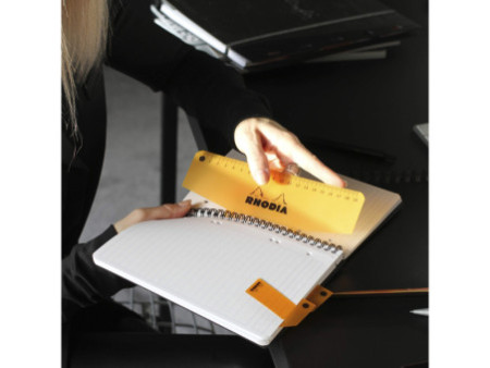 RHODIA Cahier à spirale 'Note Book', A5, quadrillé 5x5, noir