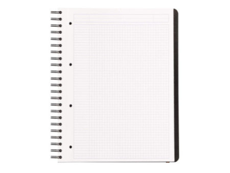RHODIA Cahier à spirale 'Pro Book', A4+, quadrillé, noir