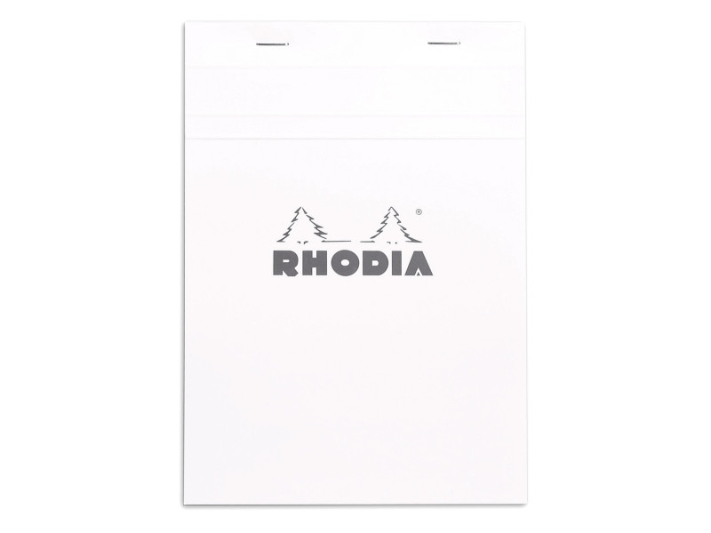 RHODIA Bloc agrafé No. 16, format A5, quadrillé 5x5, blanc