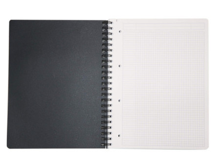 RHODIA Cahier recharge pour EXABOOK, A4+, quadrillé 5x5,noir