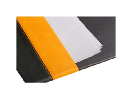 RHODIA Sous-main, en similicuir, noir