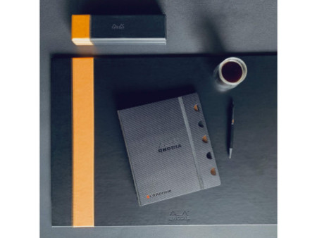 RHODIA Sous-main, en similicuir, noir