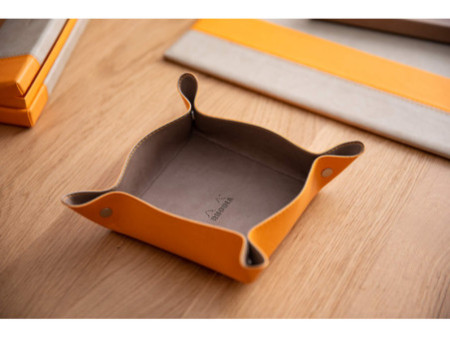 RHODIA Vide-poche réversible, en similicuir, orange