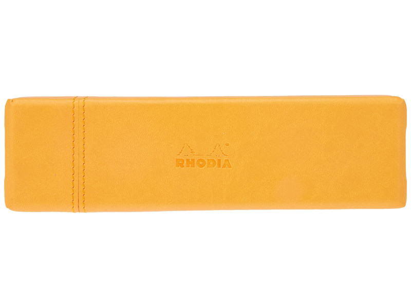 RHODIA Plumier, en similicuir, orange