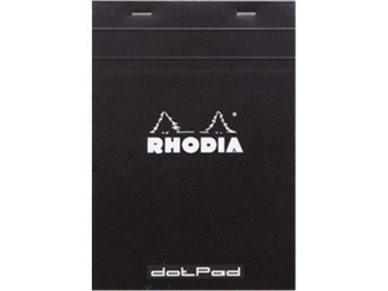 RHODIA Bloc-notes agrafé 'dotPad', A5, pointillé, noir