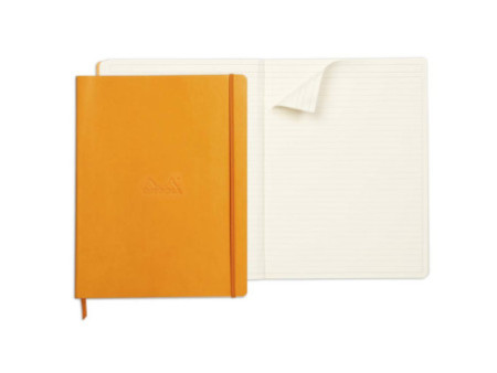 RHODIA Carnet de notes RHODIARAMA, A4+, ligné, orange