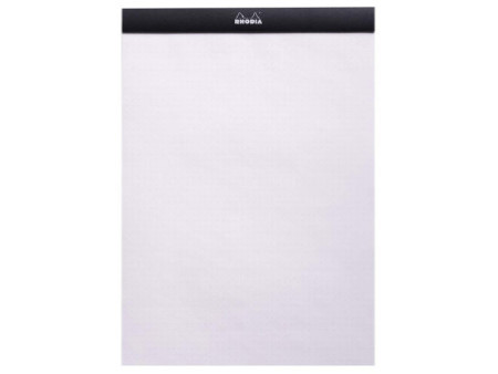 RHODIA Bloc-notes agrafé 'dotPad', A4, pointillé, noir
