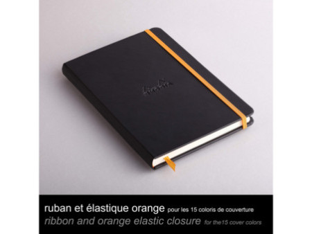 RHODIA Carnet rigide RHODIARAMA, A5, ligné, noir