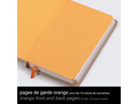 RHODIA Carnet rigide RHODIARAMA, A5, ligné, noir