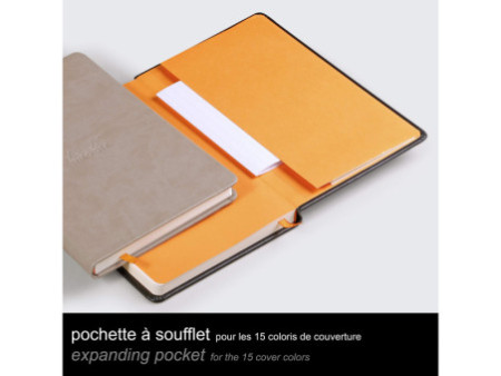 RHODIA Carnet rigide RHODIARAMA, A5, ligné, noir