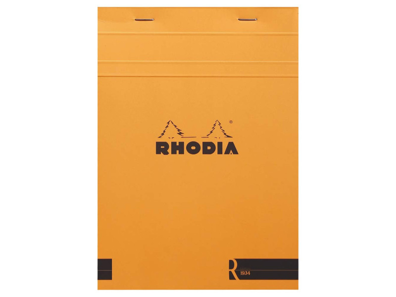 RHODIA Bloc agrafé 'Le R' No. 16, format A5, ligné, orange