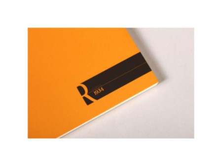RHODIA Bloc agrafé 'Le R' No. 16, format A5, ligné, orange