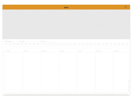 RHODIA Sous-main semainier non daté RHODIATIME, A2