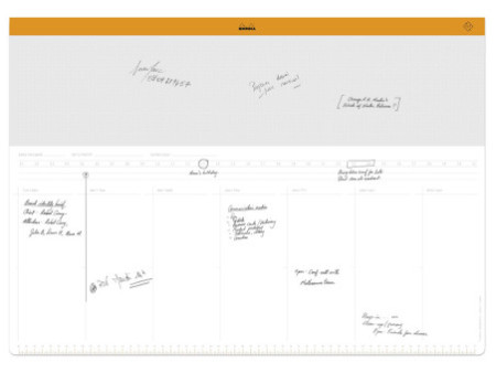 RHODIA Sous-main semainier non daté RHODIATIME, A2